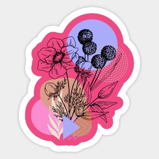 Flower Illustration Sticker